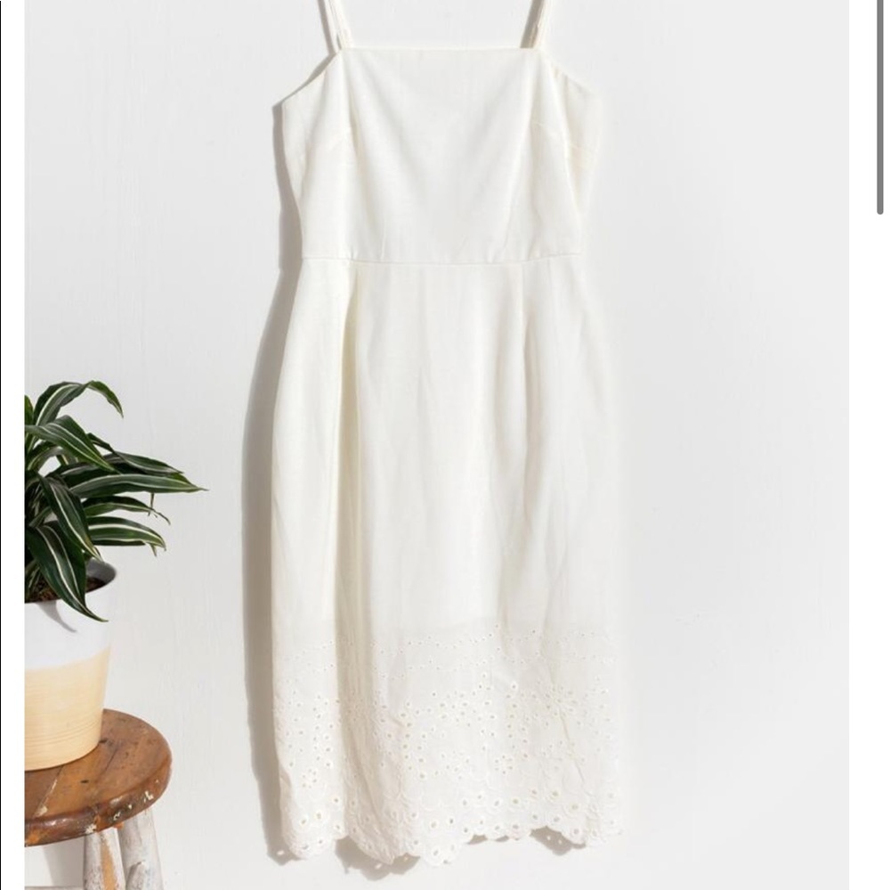 Ivory midi dress